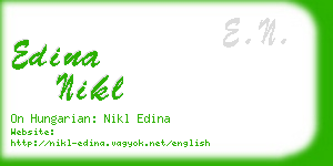 edina nikl business card